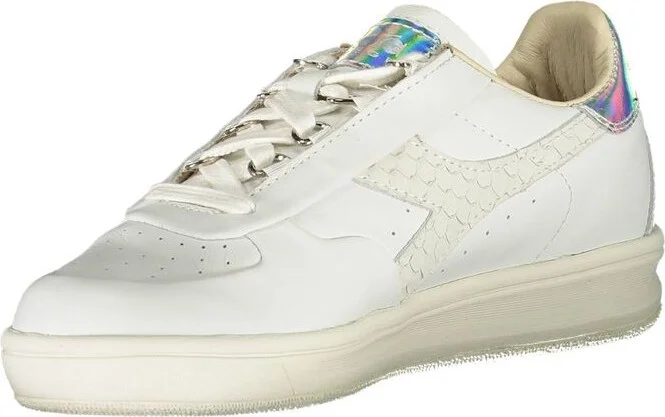 White Fabric Women's Sneaker - Image 3