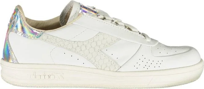 White Fabric Women's Sneaker