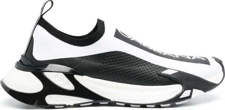 White Fast Slip-On Sneakers