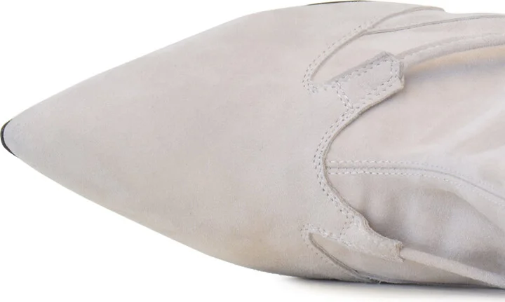 White Fata Mid Calf Boot Ice Cashmere - Image 3