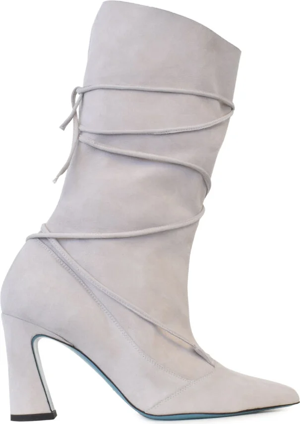 White Fata Mid Calf Boot Ice Cashmere