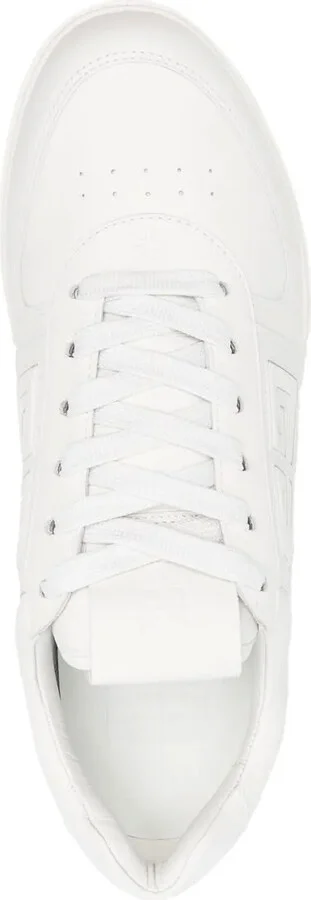 White G4 Leather Low-Top Sneakers - Image 4