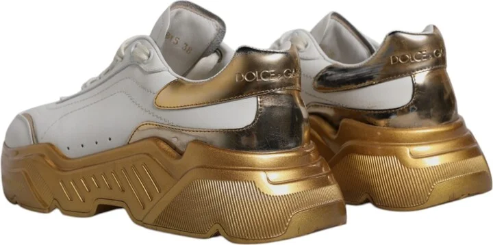 White Gold Daymaster Low Top Sneakers Women's Shoes (Pre-Owned) - Image 5