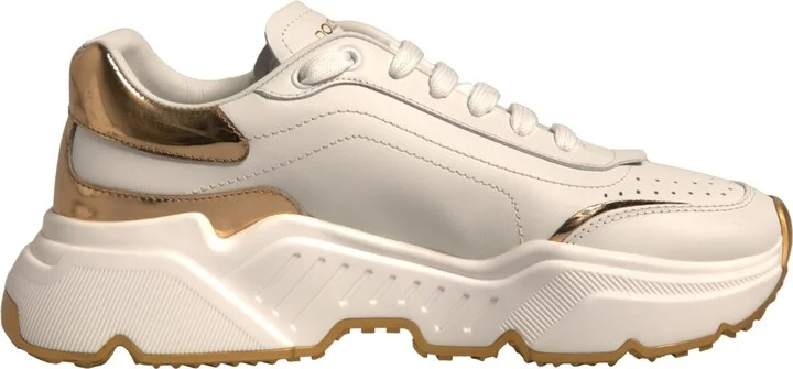 White Gold Daymaster Low Top Sneakers Women's Shoes (Pre-Owned)