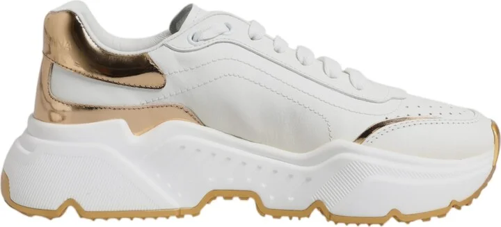 White Gold Daymaster Low Top Sneakers Women's Shoes (Pre-Owned)