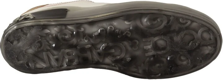 White Gold Leather Low Top Sneakers Casual Men's Shoes - Image 5