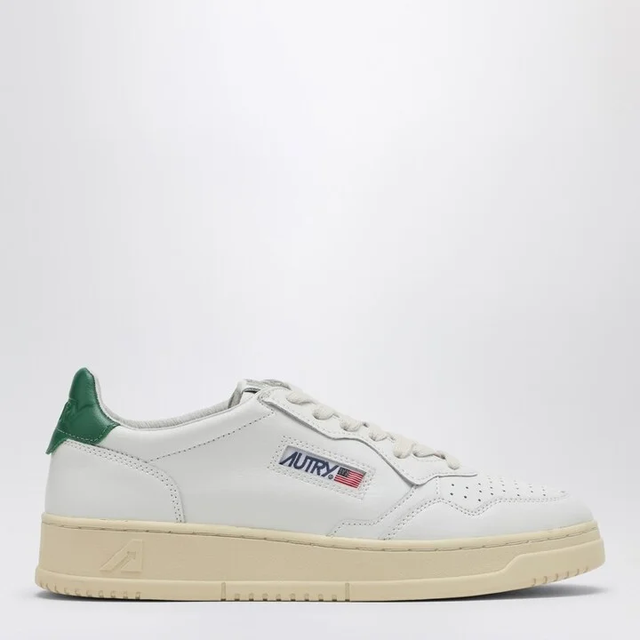 White/green Medalist sneakers