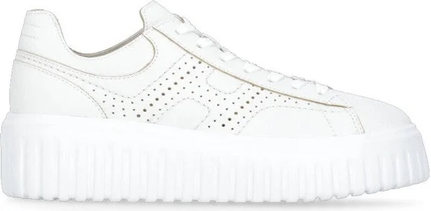 White H Stripes Sneakers