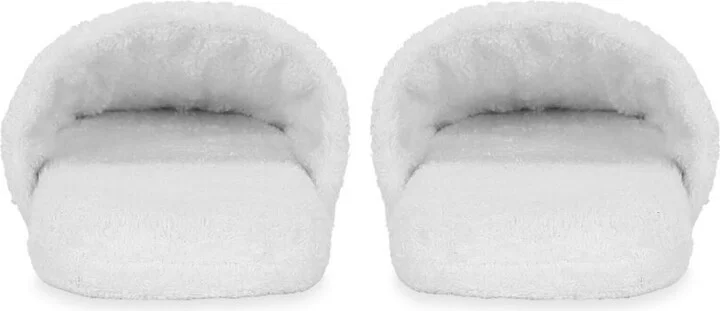 White Interlocking DG Logo Slippers - Image 3