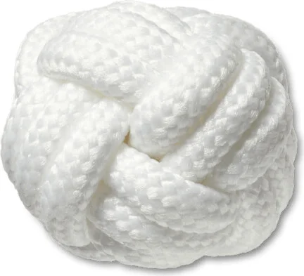 White Knotted Puff