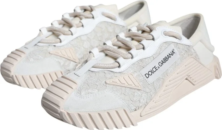 White Lace NS1 Low Top Sneaker Sports Women's Shoes (Pre-Owned) - Image 3
