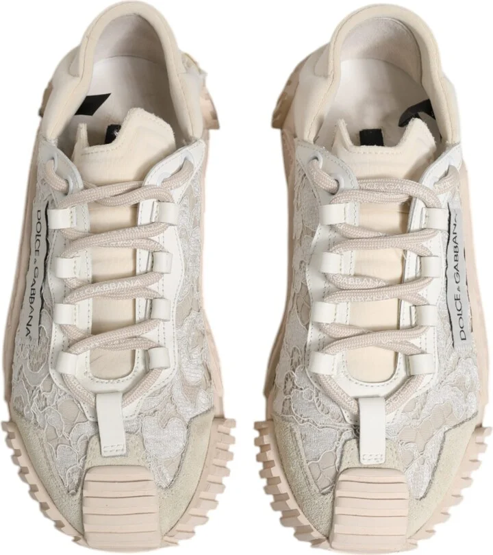 White Lace NS1 Low Top Sneaker Sports Women's Shoes (Pre-Owned) - Image 3