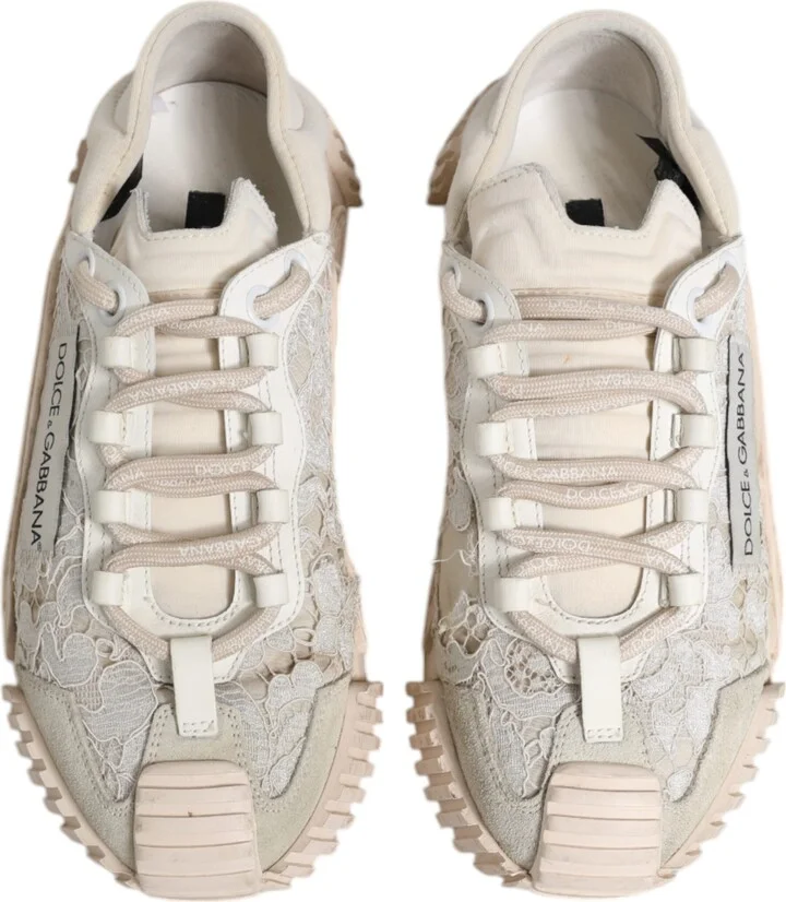 White Lace NS1 Low Top Sneaker Sports Women's Shoes (Pre-Owned) - Image 3