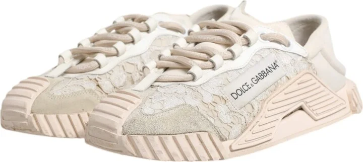 White Lace NS1 Low Top Sneaker Sports Women's Shoes (Pre-Owned) - Image 4
