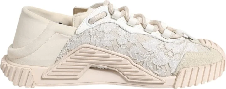 White Lace NS1 Low Top Sneaker Sports Women's Shoes (Pre-Owned)