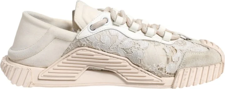 White Lace NS1 Low Top Sneaker Sports Women's Shoes (Pre-Owned)