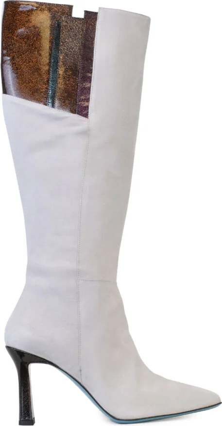 White Laguna Tall Boot Ice Cash/Petrol Pat