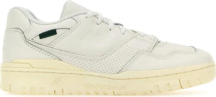 White Leather 550 Sneakers