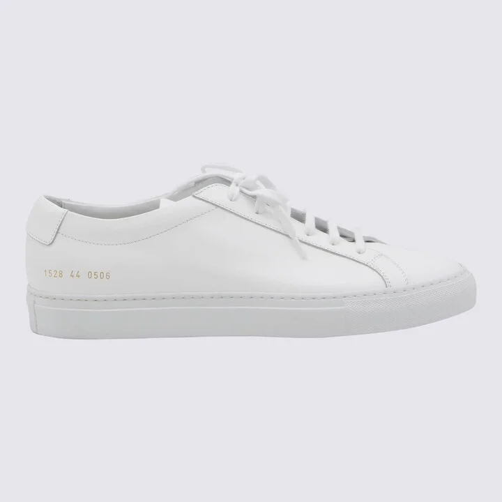 White Leather Achille Low Sneakers