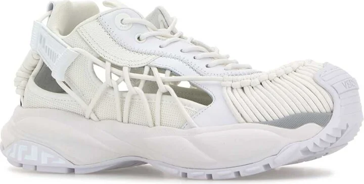 White Leather And Fabric Mercury M_vs_01 Sneakers - Image 2