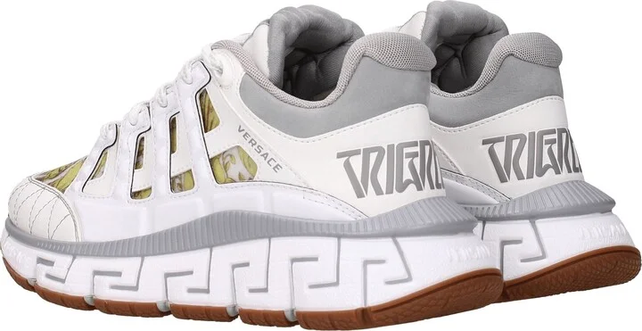 White Leather Athletic Women's Sneakers - Image 4