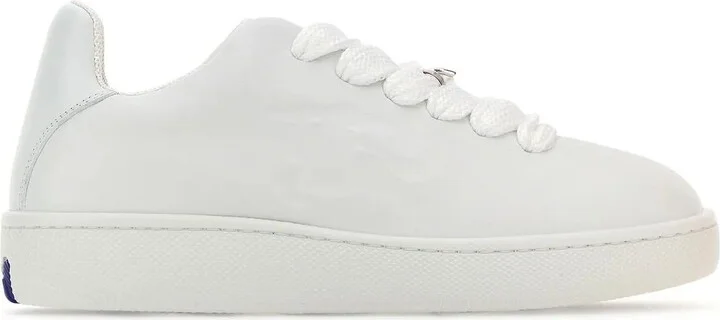 White Leather Box Sneakers