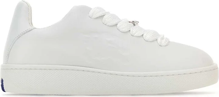 White Leather Box Sneakers