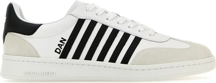 White leather Boxer sneakers