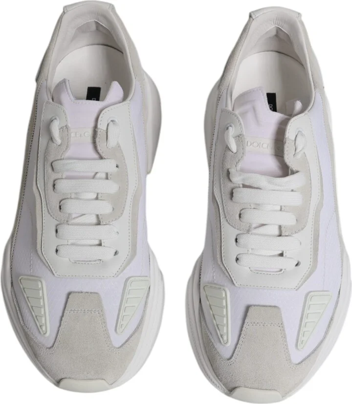White Leather Daymaster Low Top Sneaker Men's Shoes (Pre-Owned) - Image 3