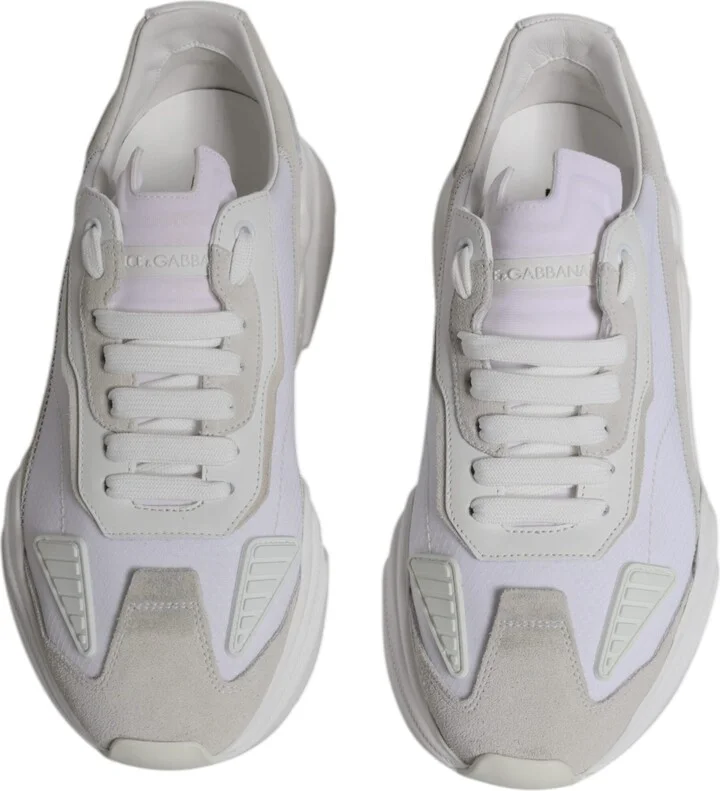White Leather Daymaster Low Top Sneakers Men's Shoes - Image 3
