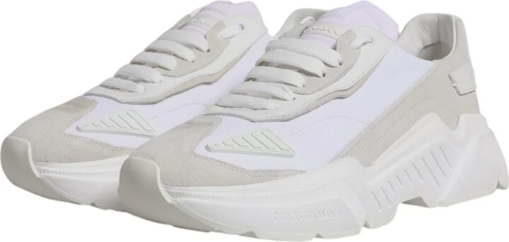 White Leather Daymaster Low Top Sneakers Men's Shoes - Image 4