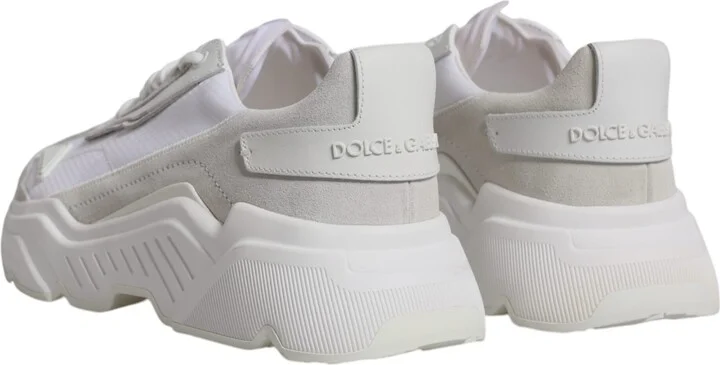 White Leather Daymaster Low Top Sneakers Men's Shoes - Image 5