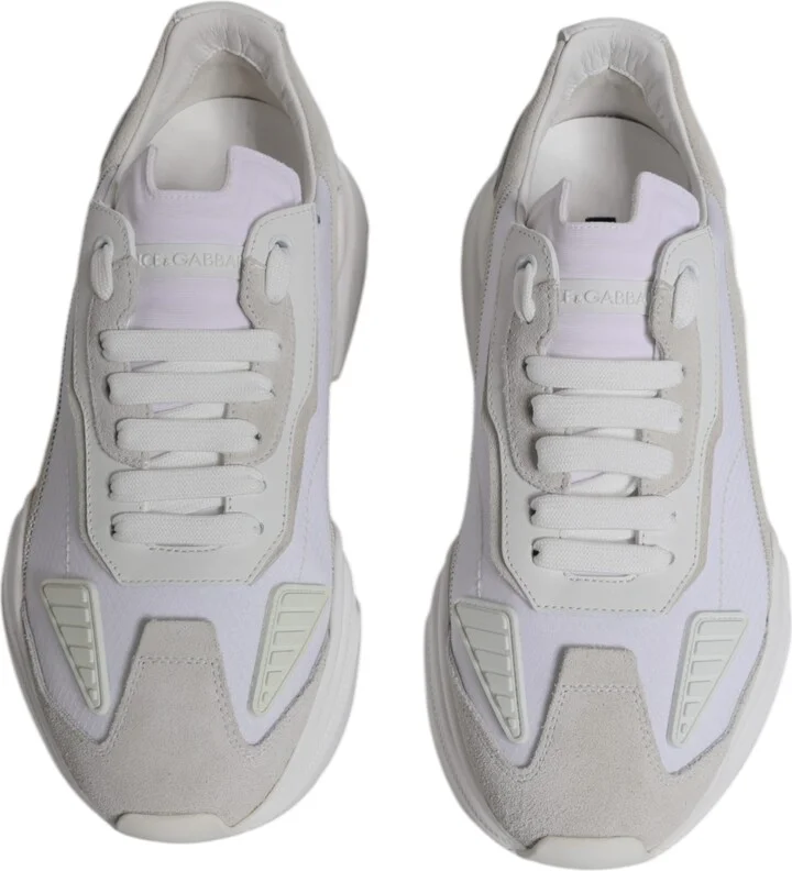 White Leather Daymaster Low Top Sneakers Men's Shoes (Pre-Owned) - Image 3