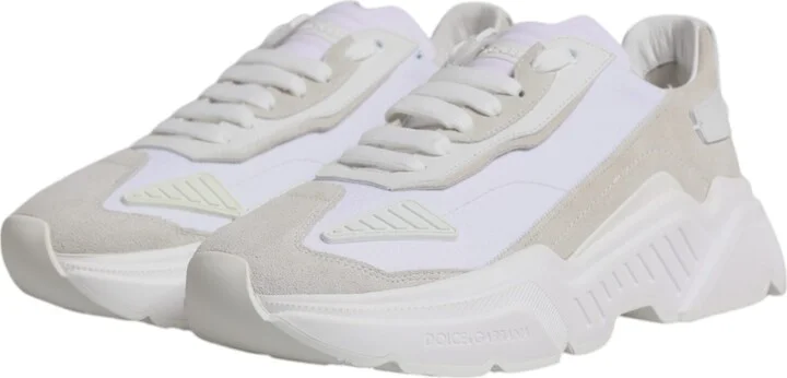 White Leather Daymaster Low Top Sneakers Men's Shoes (Pre-Owned) - Image 4