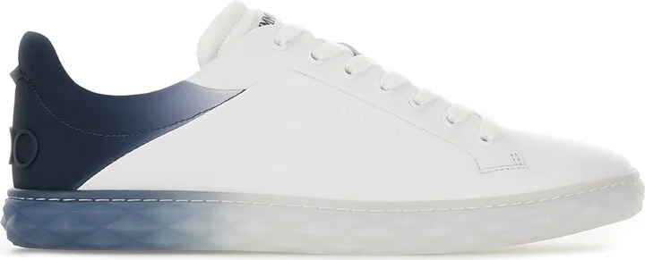 White Leather Diamond Light Sneakers