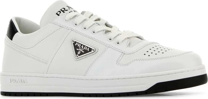 White Leather Downtown Sneakers - Image 2