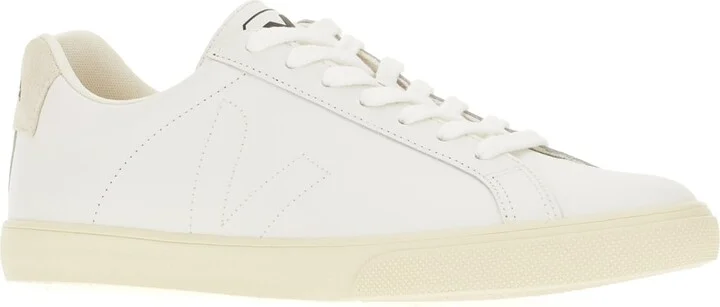 White Leather Esplar Sneakers - Image 2