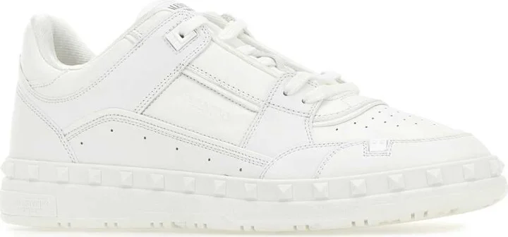 White Leather Freedots Sneakers - Image 2