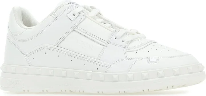 White Leather Freedots Sneakers - Image 2