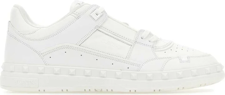 White Leather Freedots Sneakers