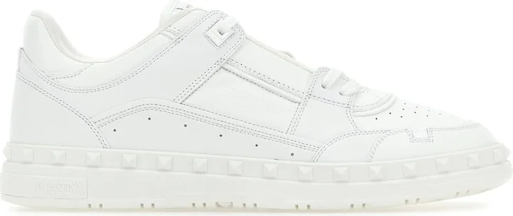 White Leather Freedots Sneakers