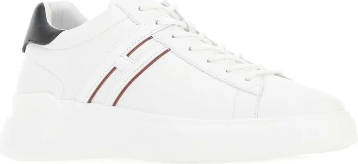 White Leather H580 Sneakers - Image 2