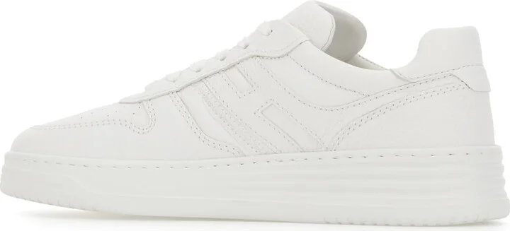 White Leather H630 Sneakers - Image 3