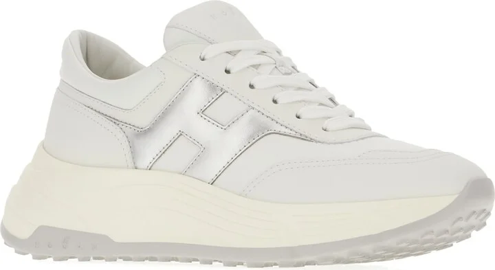 White Leather H669 Sneakers - Image 2
