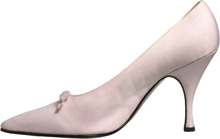White Leather High Heels Women Pumps Women's Shoes (Pre-Owned) - Image 5