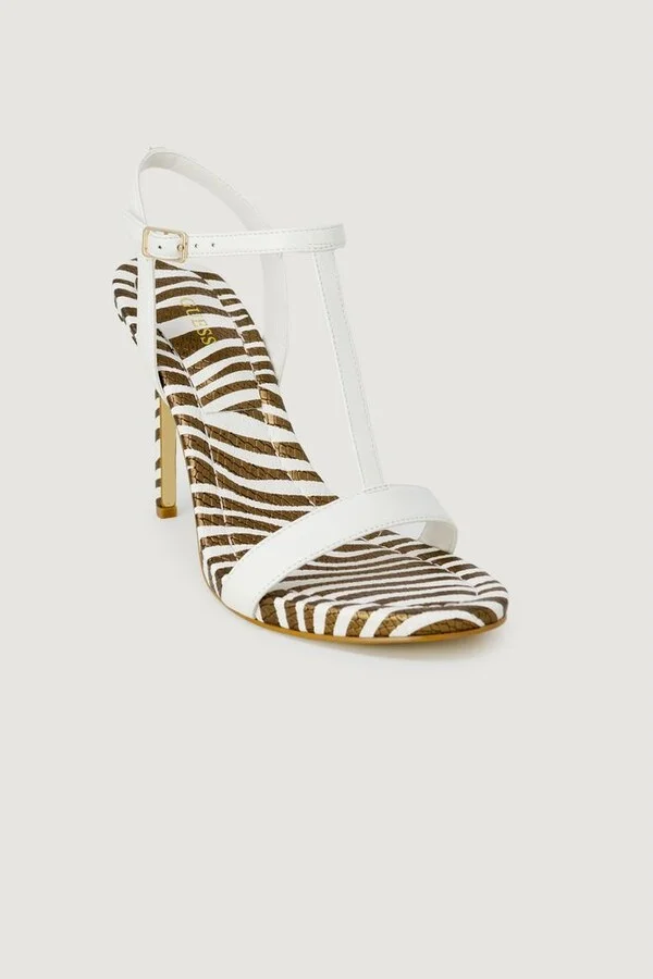 White Leather High Women's Heel - Image 3