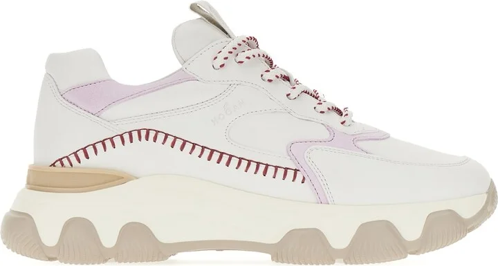 White Leather Hyperactive Sneakers