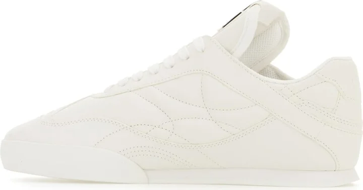 White Leather Kick Sneakers - Image 3