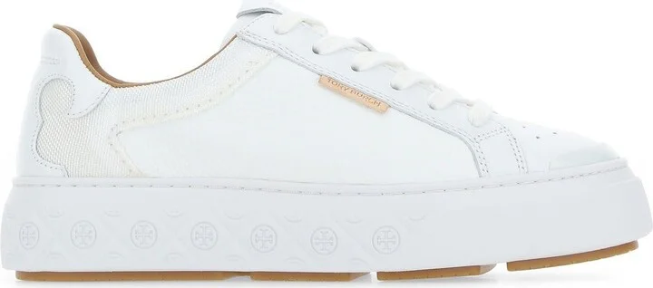 White Leather Ladybug Sneakers
