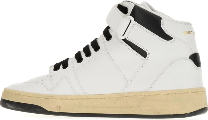White Leather Lax Sneakers - Image 3